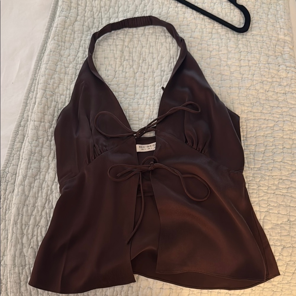 Brown Halter Top